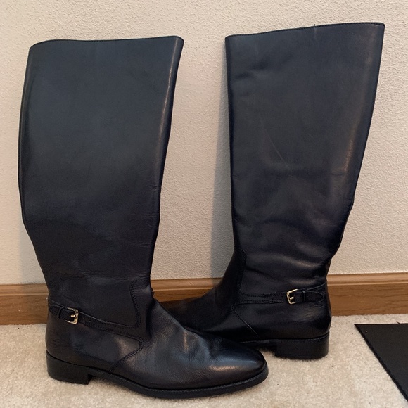 Ralph Lauren genuine leather knee-high boots - Picture 2 of 6